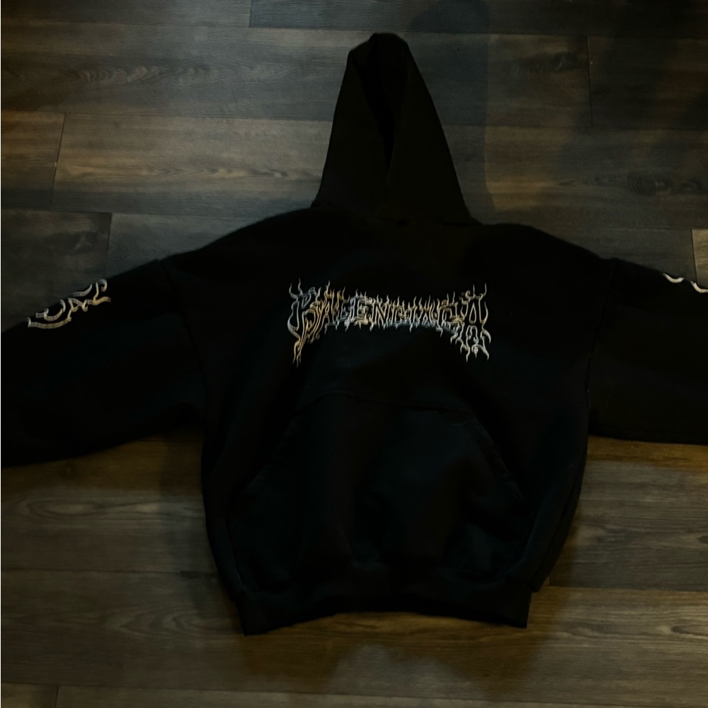 Black Graphic Hoodie